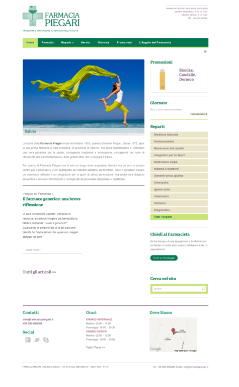 Farmacia Piegari – Beauty and Pharmacy site